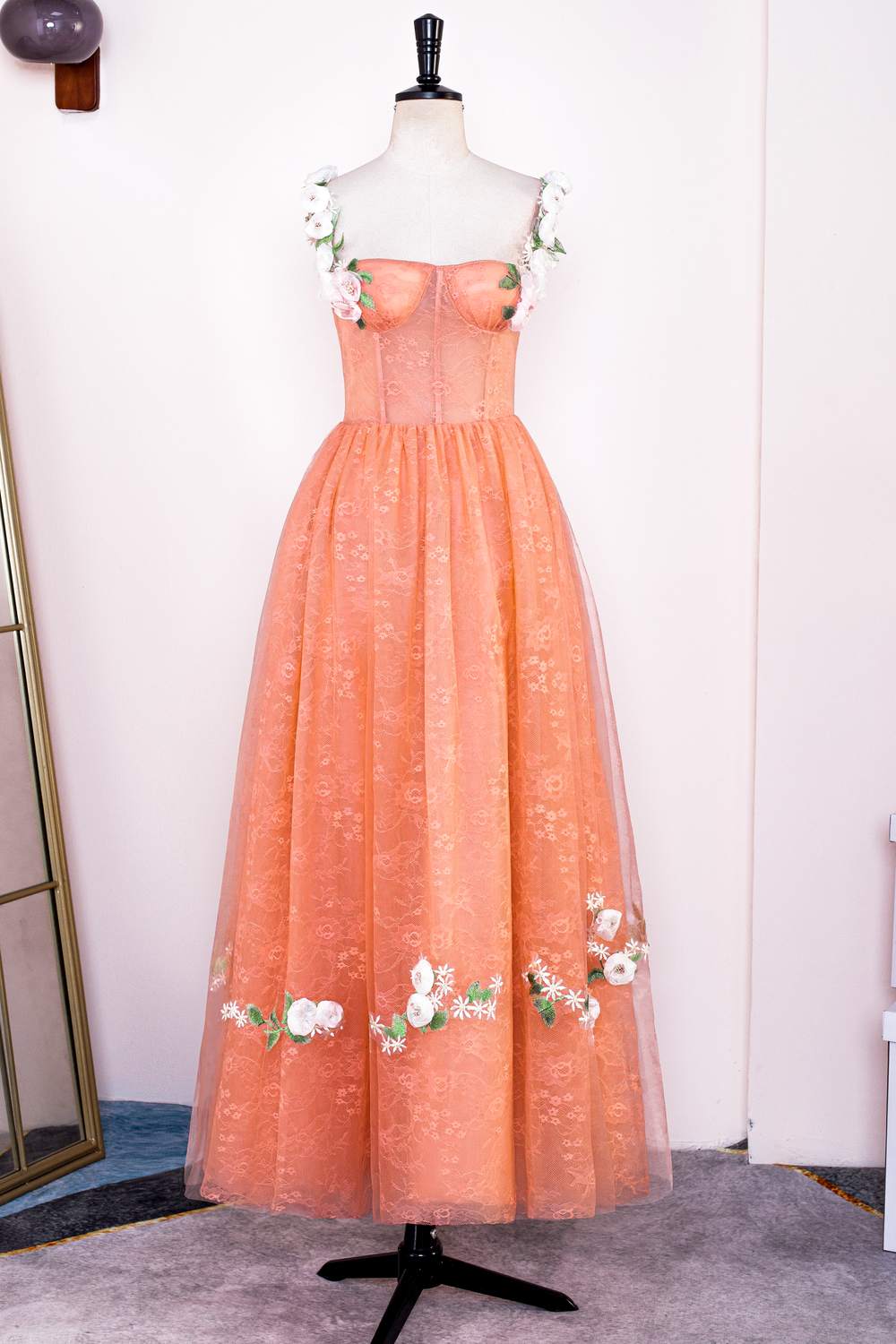 Pastel Orange Prom Dresses