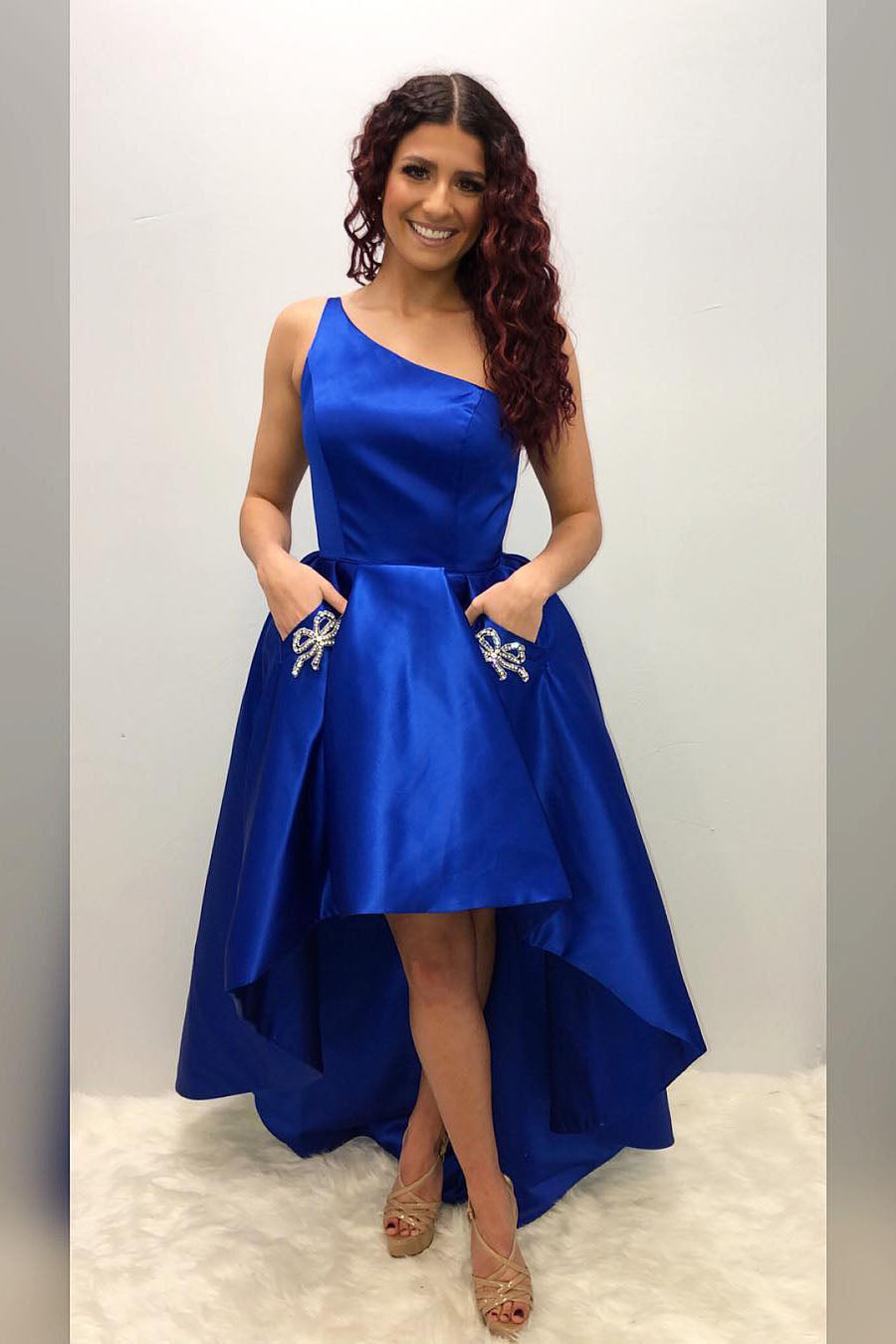 Royal Blue High Low Dress