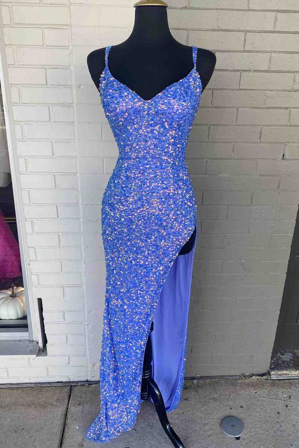 Periwinkle colored 2024 prom dress