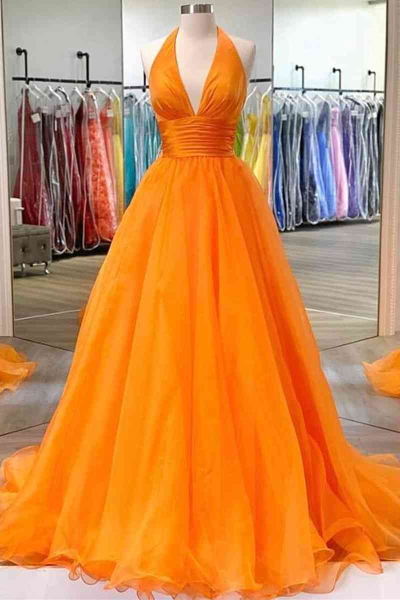 Pastel Orange Prom Dresses