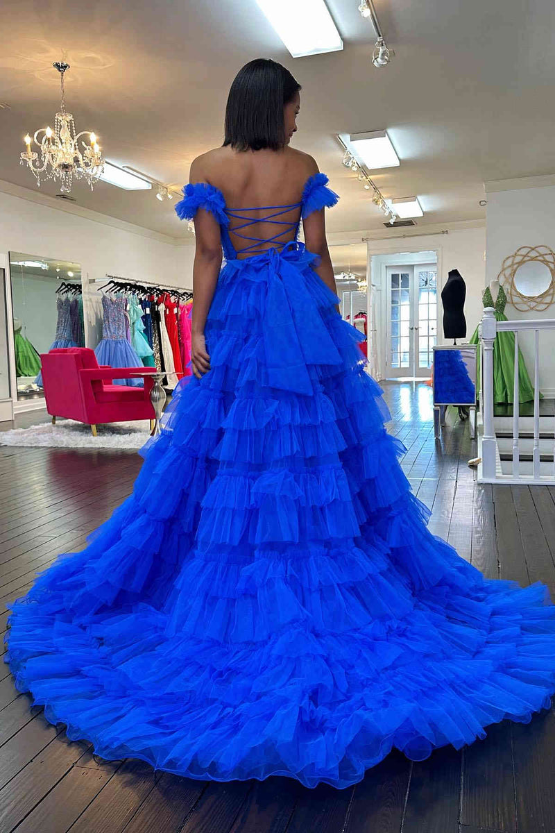 Royal Blue Elegant Dress, Corset Dress in Vintage Style, Prom Dress, Women  Tulle Dress, Evening Long Dress, Sheer Tulle Dress Gown -  Norway