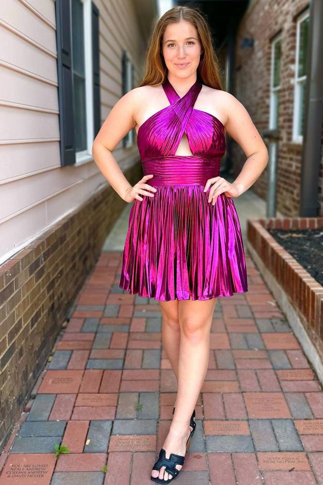 Fuchsia homecoming dress online