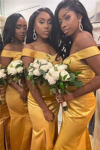 Black and Yellow Bridesmaid Dresses Under