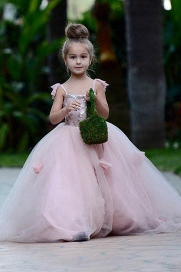 3d flower girl dress best sale