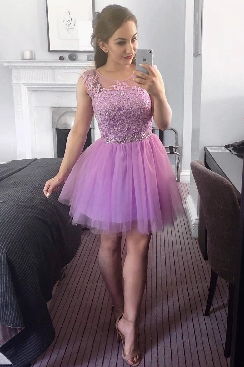 Lace top best sale homecoming dress