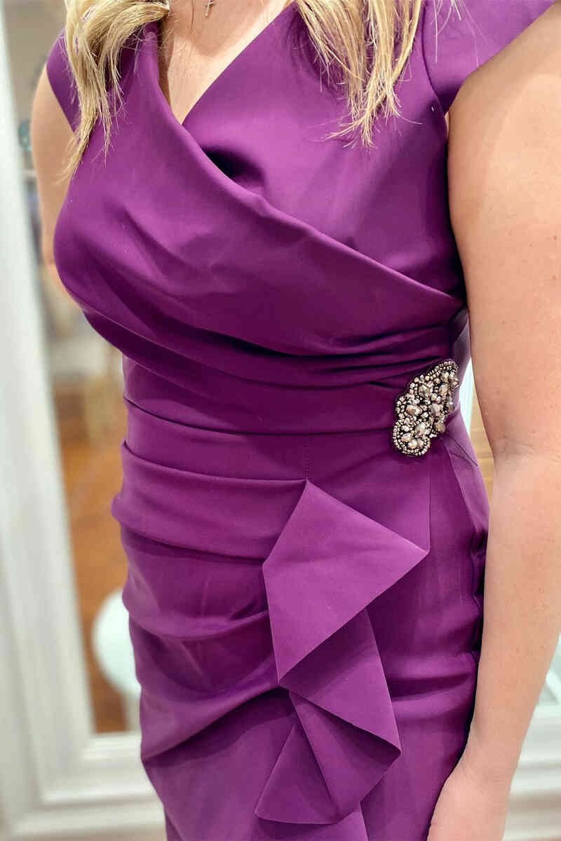 ruched mother of the bride dresses