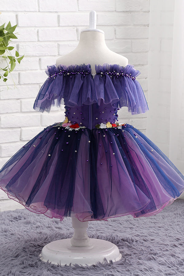 Flower Girl store Deep Purple Tulle Dress 2T