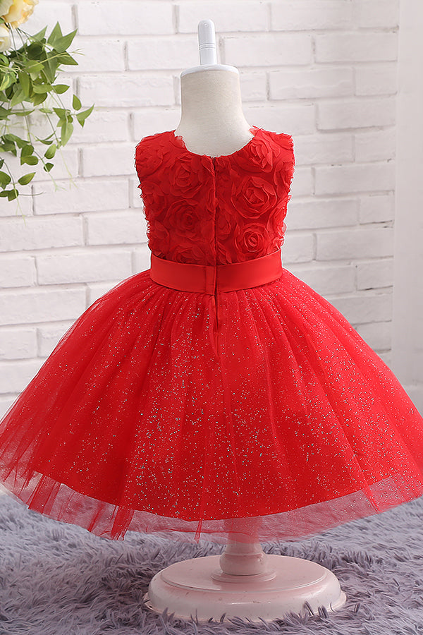 Red Flower shops Girl Dress