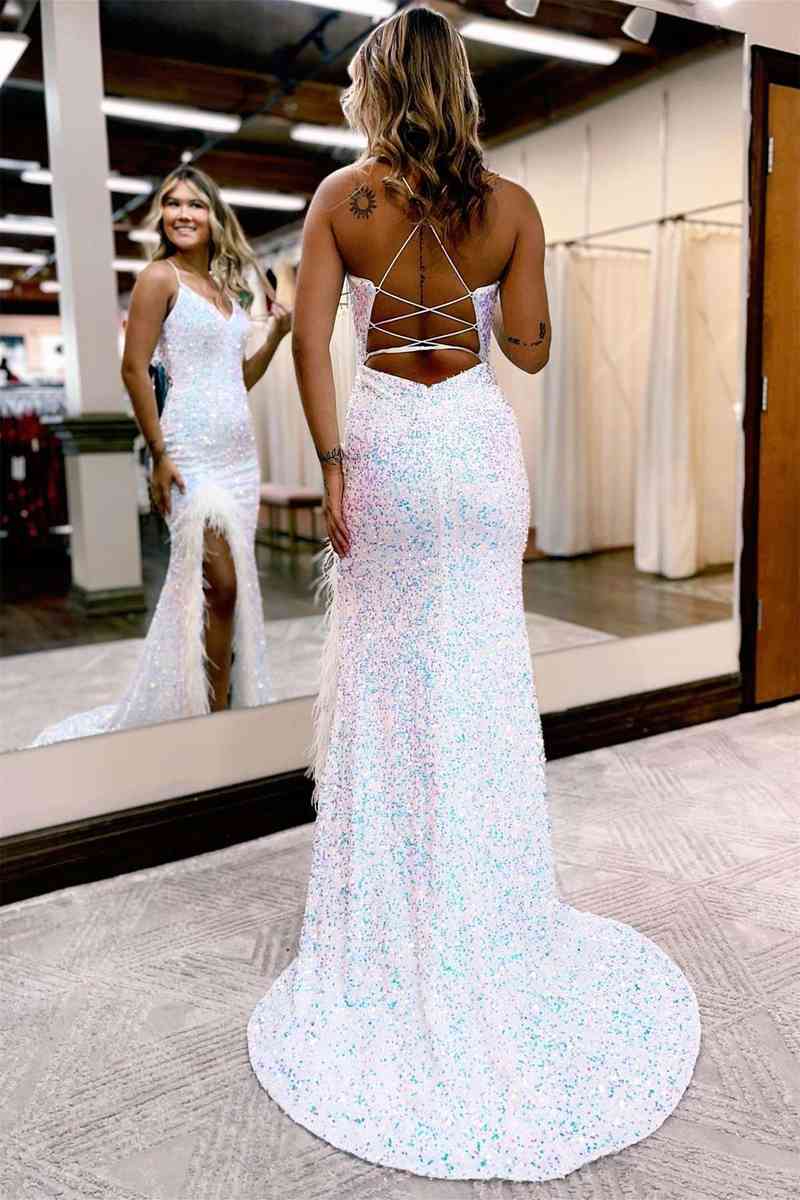 All white prom dresses best sale